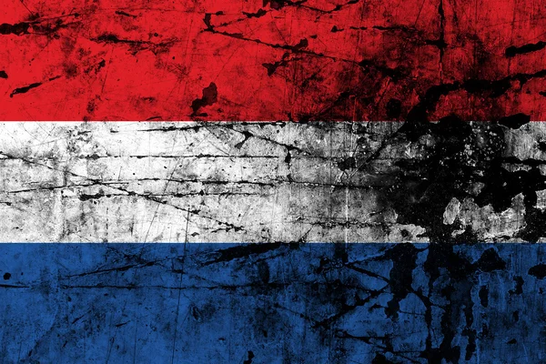 Гранж Прапор Нідерландів — стокове фото