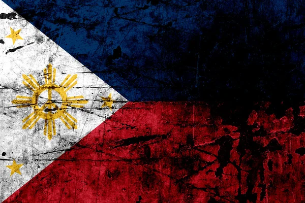 Grunge flag of philippines — Stock Photo, Image