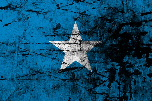 Grunge vlag van Somalië — Stockfoto