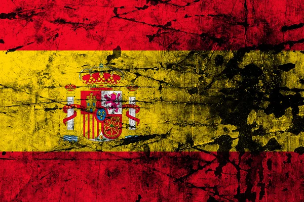Grunge-Flagge Spaniens — Stockfoto