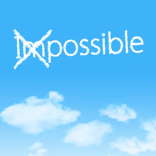 Imposible en Posible — Foto de Stock