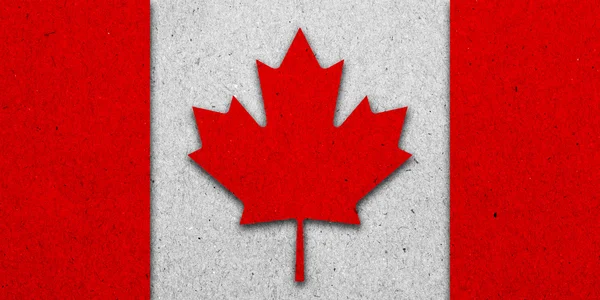 Canada grunge vlag op papier achtergrond — Stockfoto