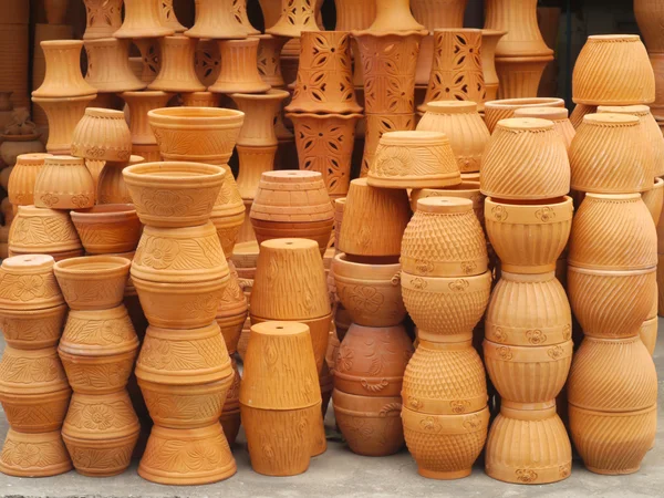 Group of clay vases — Stock Photo, Image