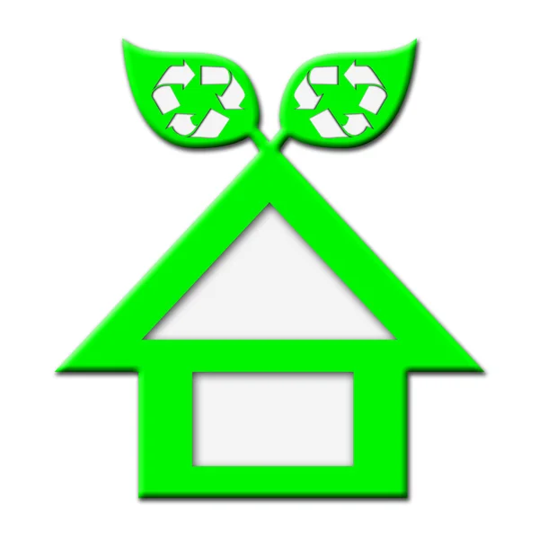 Green Eco House — Stock Photo, Image