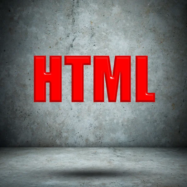 Pared de hormigón HTML —  Fotos de Stock