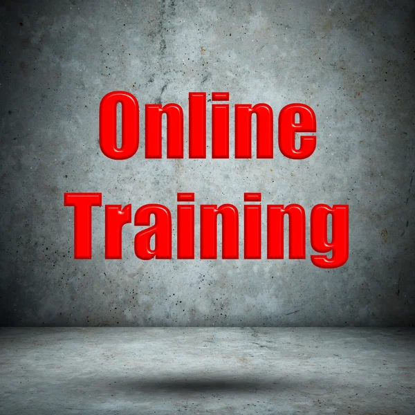 Online Training concrete wall — Stock Photo, Image