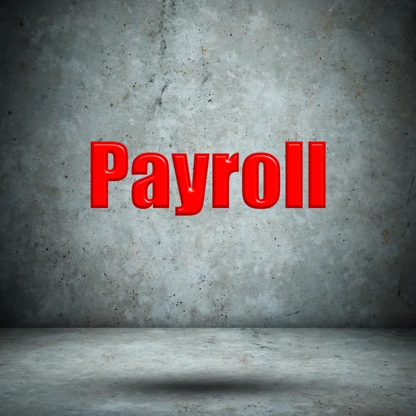 Payroll betonnen wand — Stockfoto