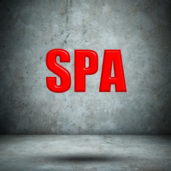 Spa 混凝土墙 — 图库照片