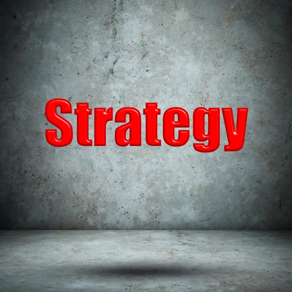 Strategy concrete wall — Stock Photo, Image