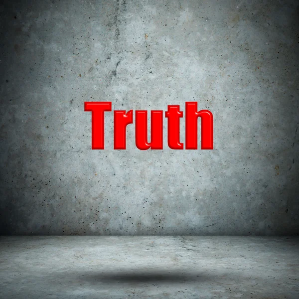 Truth concrete wall — Stock Photo, Image