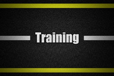 trafik yol yüzeyi ile metin