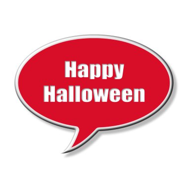 Beyaz arka plan üzerinde izole kırmızı balonu konuşma.