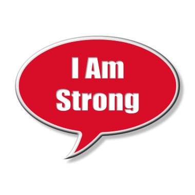 Beyaz arka plan üzerinde izole kırmızı balonu konuşma.