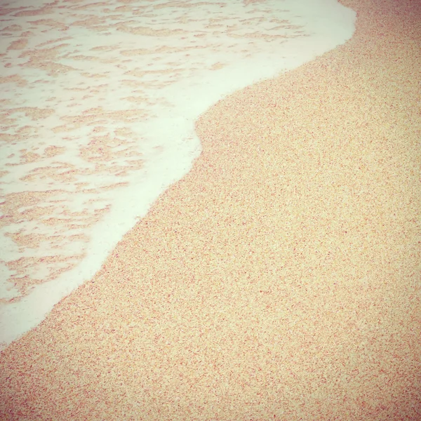 Zee strand met retro filtereffect — Stockfoto