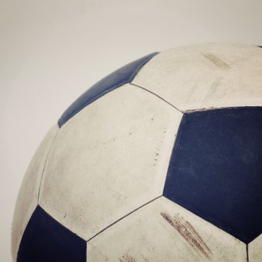 Futbol topu eski vintage retro tarzı