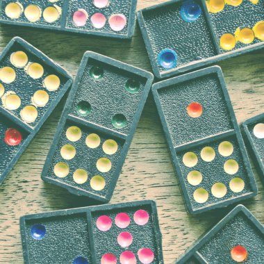 Dominos eski vintage retro tarzı