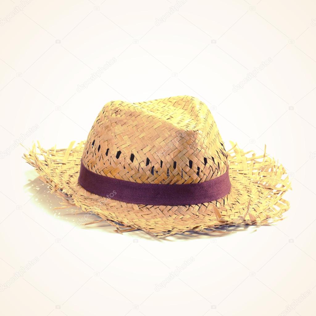   straw hat  old vintage retro style