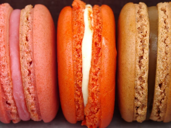 Słodkie i kolorowe francuski macaroons Zdjęcie Stockowe