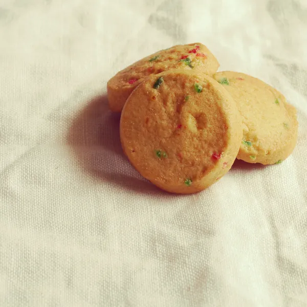 A cookie-k régi retro vintage stílusú — Stock Fotó