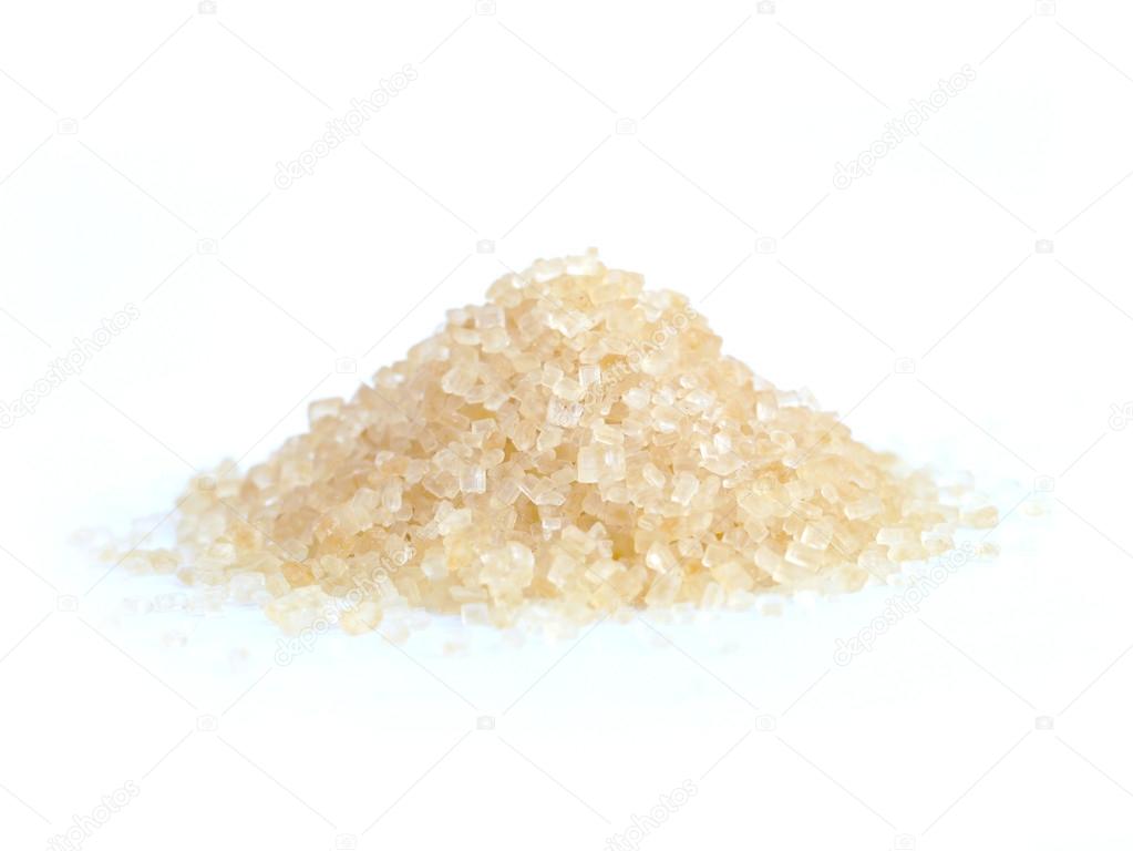 Cane sugar hill isolated on white