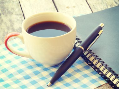 kalem ve defter eski retro vintage tarzı