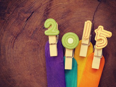 ahşap eski retro vintage tarzı üzerinde 2015