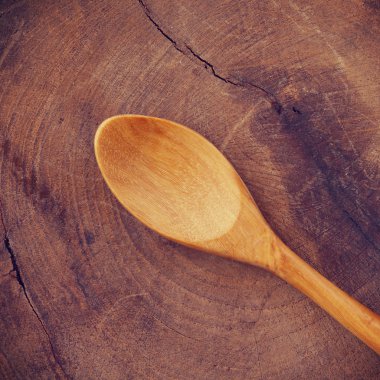 tahta kaşık eski retro vintage tarzı