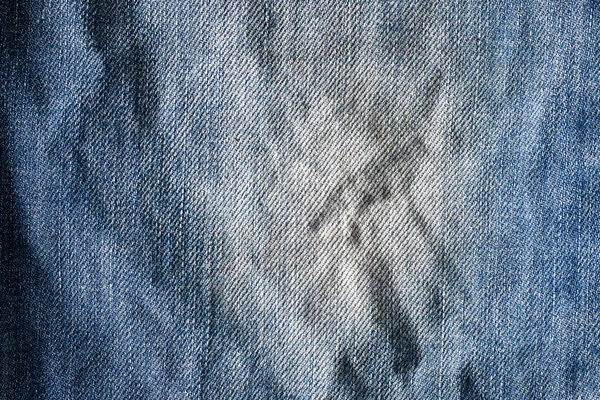 Old Grunge Blue Jeans Texture Background — 스톡 사진