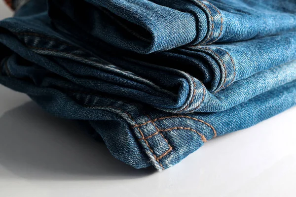 Eski grunge mavi kot kumaş arkaplanı 