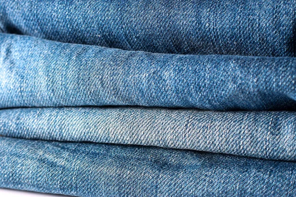 Old Grunge Blue Jeans Texture Background — Stockfoto