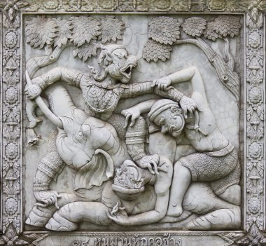 Ramayana kısma heykel