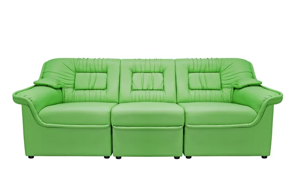 Grön modern soffa — Stockfoto