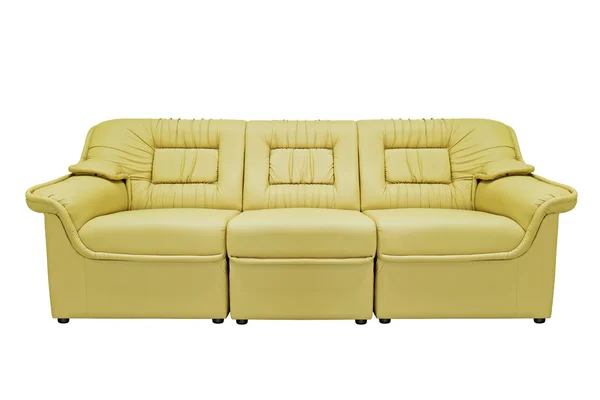 Yellow modern sofa — Stock Photo, Image