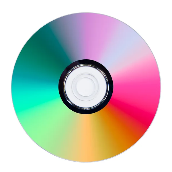 CD or DVD on white background — Stock Photo, Image