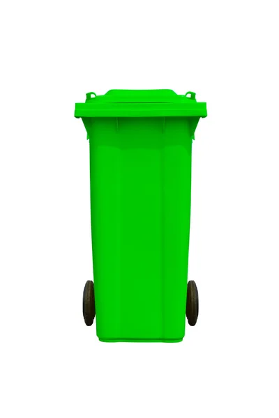 Large green trash can — Stock Photo, Image