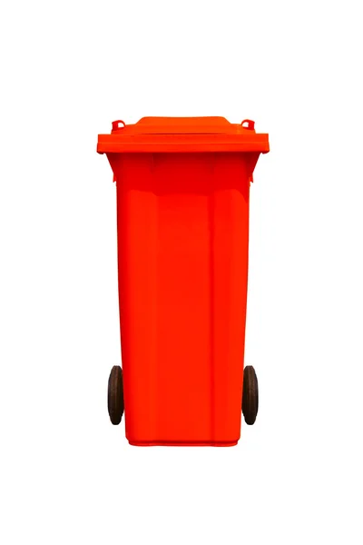 Large red trash can — Stock Photo, Image