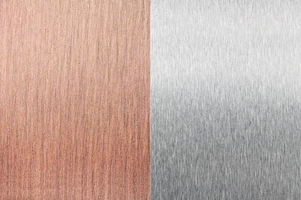 Kupferfolie und Aluminiumfolie (Blech-) Textur — Stockfoto