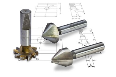 Milling cutters clipart