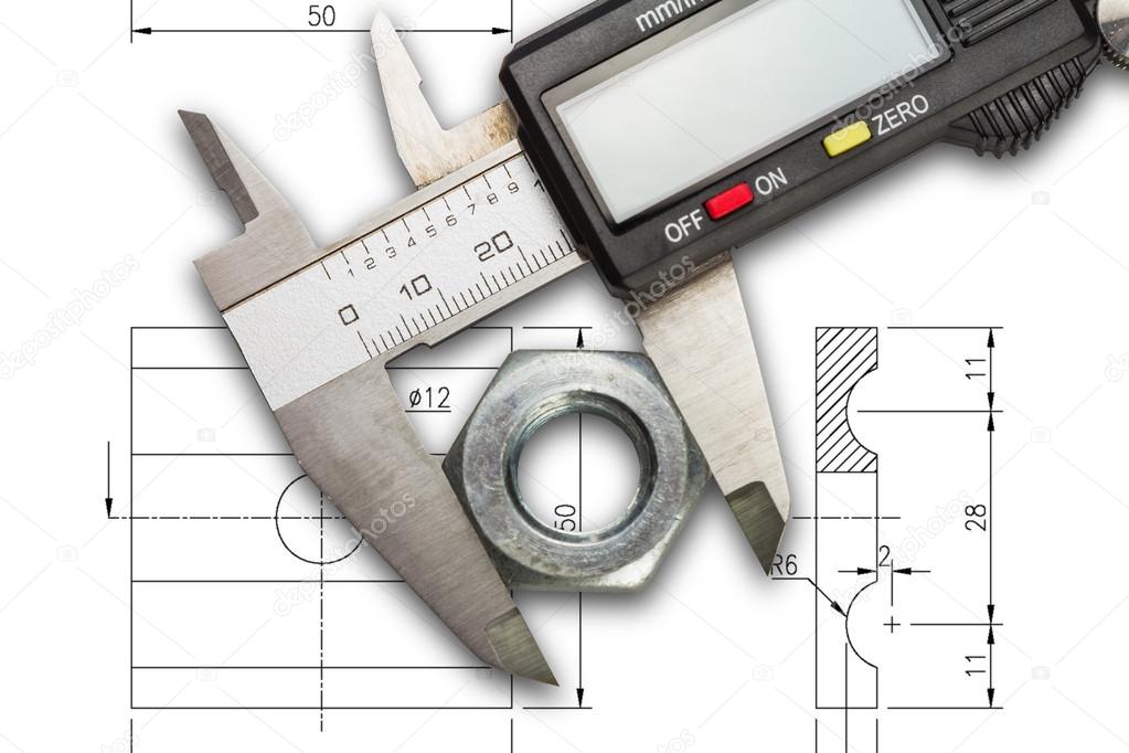 Digital vernier calipers