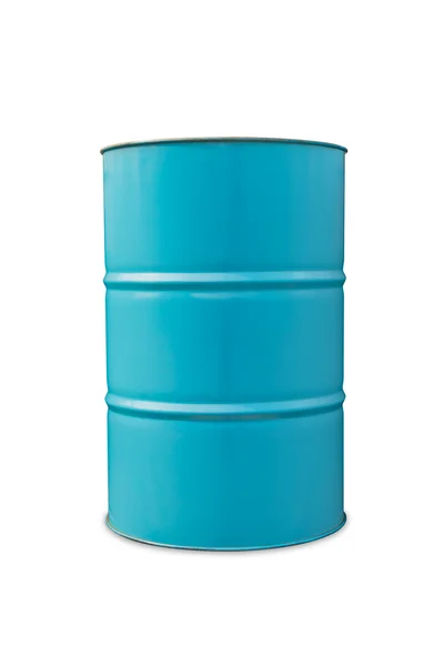Barile di olio azzurro — Foto Stock