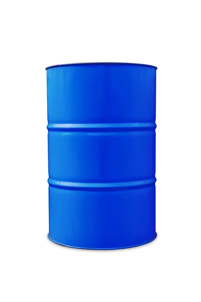 Blå olie tønde - Stock-foto