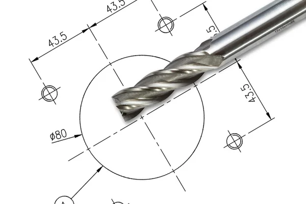 End mill cutter — Stock Photo, Image