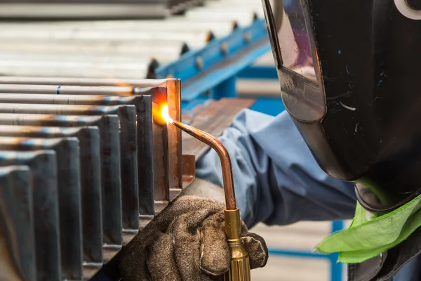 Oxyfuel gas welding (OFW) — Stock Photo, Image