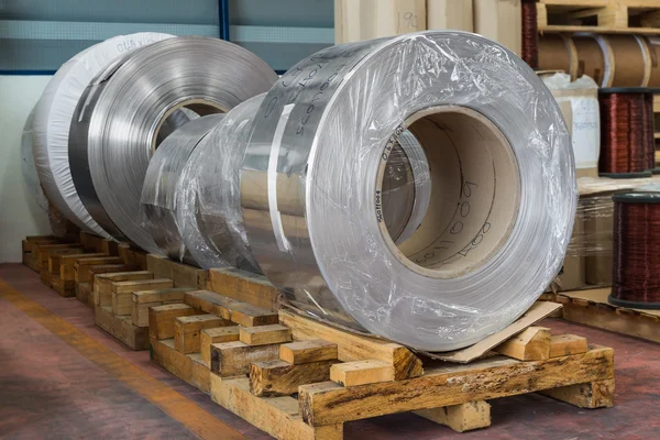 Aluminium coils — Stock Photo, Image