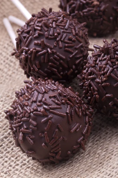 Cakepops csokoládé sprincled — Stock Fotó