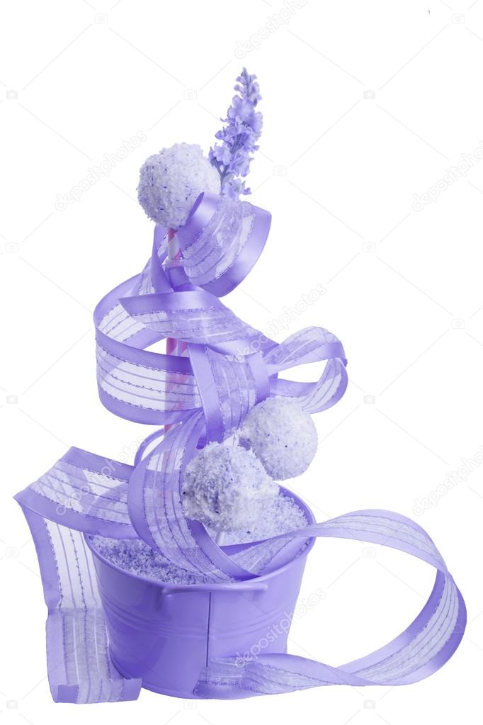 Sweet purple cocunut cakepops