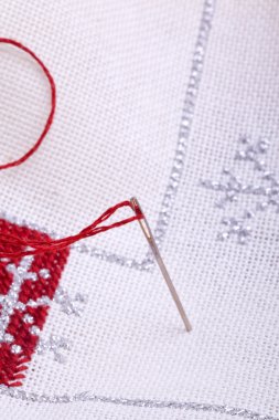 Kırmızı ve beyaz christmas yorgan