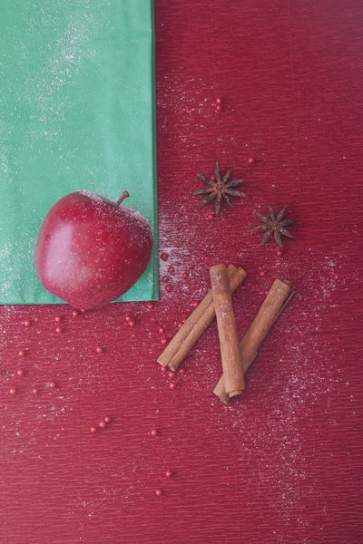 Christmas apple anis and cinnamon — Stock Photo, Image