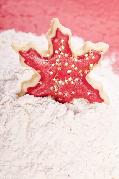 Sterren Kerstmis cookie — Stockfoto