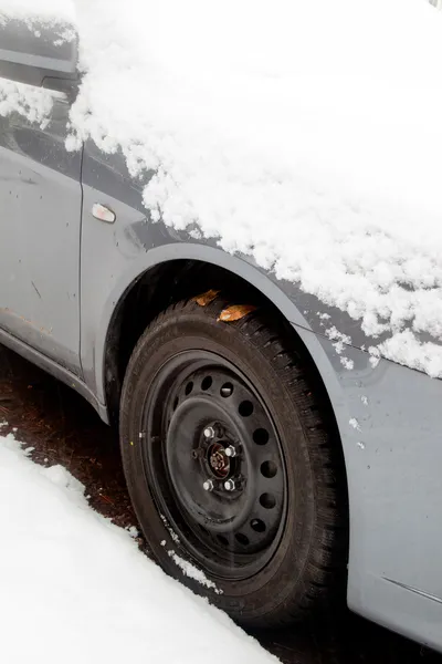 Winter tire of a car — Stock Photo, Image